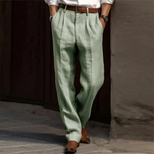 Thin cotton and linen pants