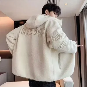 Hooded fleece sweater